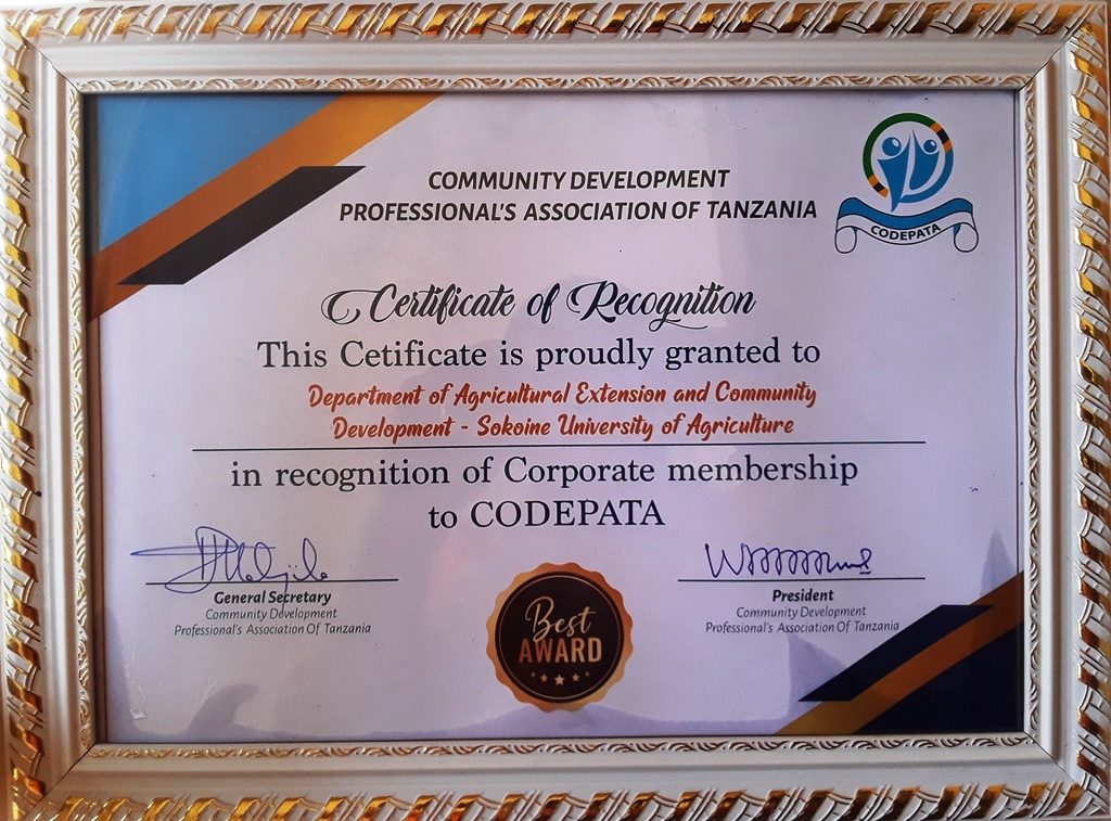 CODEPATA award 1
